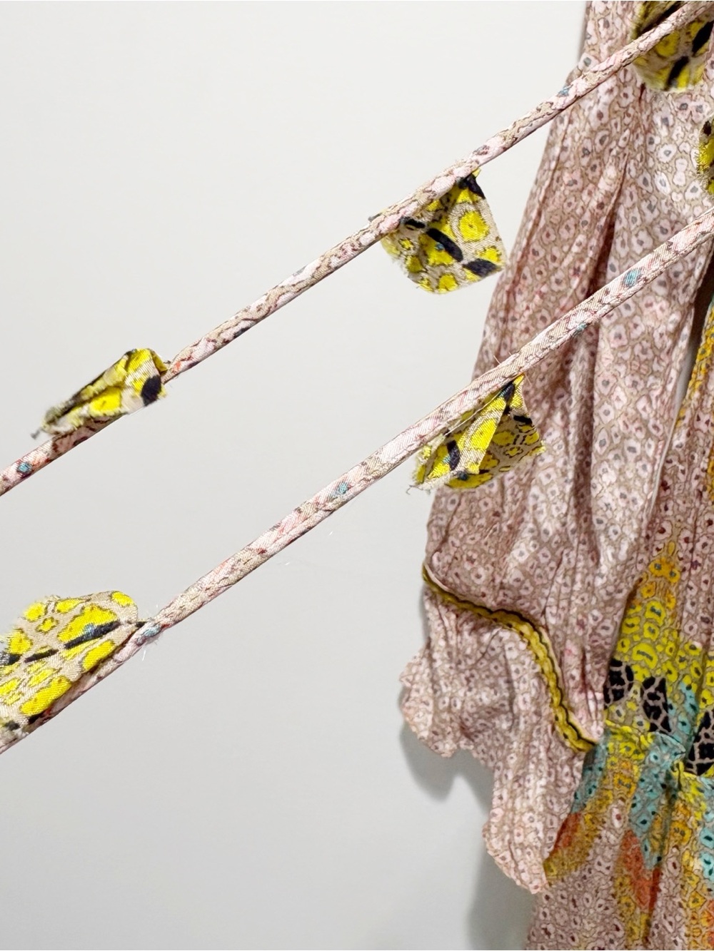 Anthropologie Bhanuni by Jyoti Giorgia Embroidered Maxi Dress Size 4 Tassels - Picture 7 of 16
